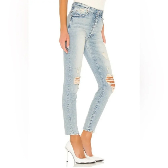 MOTHER The Super Stunner Ankle Say Amen, Again! Blue Size 26 - Picture 2 of 12